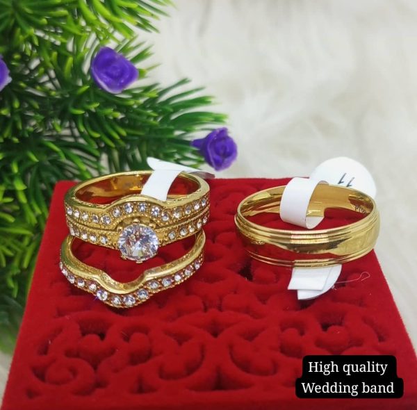 Mo Wedding band Set