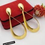 Royal Bloom Gold Drop Earrings for Women