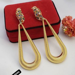 Opulent Bloom Gold Earrings