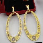 Imperial Floral Gold Drop Earrings