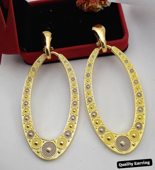 Imperial Floral Gold Drop Earrings
